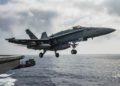 Un cazabombardero F-18 de Estados Unidos se estrelló en el Mar de Filipinas