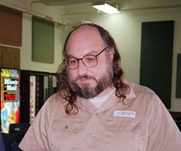 Jonathan Pollard, fotografiado el 17 de diciembre de 1997, en la Institución Correccional Federal en Butner, Carolina del Norte. (Foto AP / Ayala Bar)