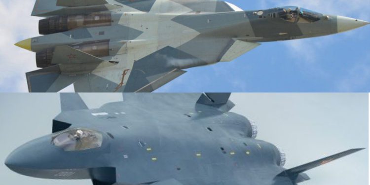 El J-20 Stealth Fighter de China contra el Su-57 de Rusia ¿Quién gana?