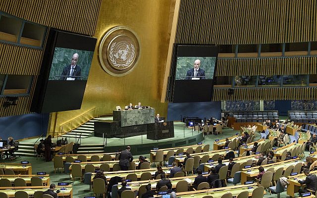 Vista general de la Asamblea General de la ONU el 6 de diciembre de 2018. (ONU / Loey Felipe)