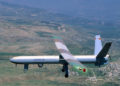 Un avión no tripulado de la Fuerza Aérea israelí, Hermes 450 UAV, fabricado por Elbit (crédito de foto: Elbit a través de Tsahi Ben-Ami / Flash 90)