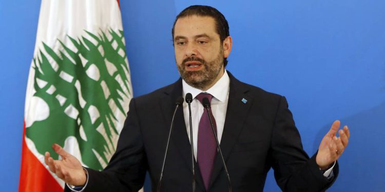 Exprimer ministro libanés Hariri candidato a encabezar nuevo gobierno