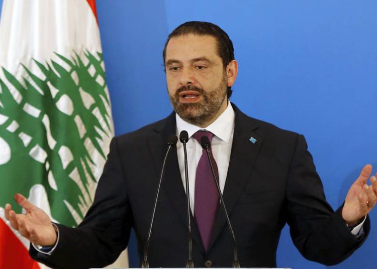 Exprimer ministro libanés Hariri candidato a encabezar nuevo gobierno