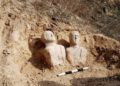 Lluvias en Israel exponen dos raros bustos funerarios