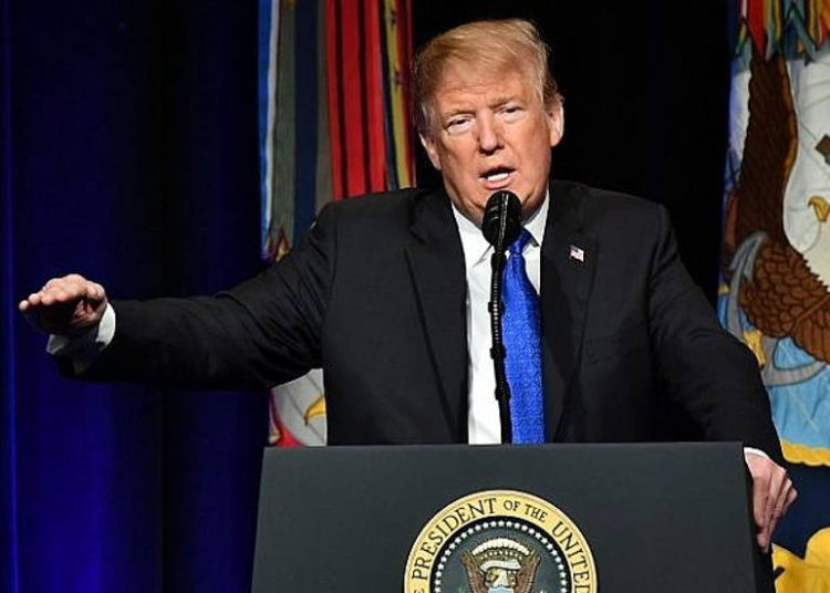 El presidente de los Estados Unidos, Donald Trump, habla durante el anuncio de la Revisión de Defensa de Misiles en el Pentágono en Washington, DC, el 17 de enero de 2019 (MANDEL NGAN / AFP)