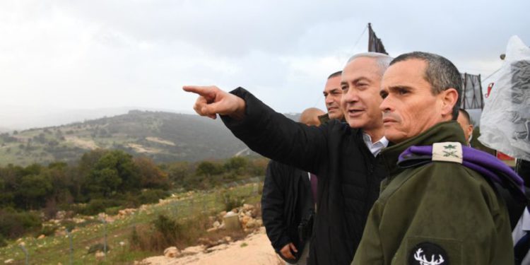 Netanyahu supervisa Opeartion Northern Shield el 13 de enero de 2019. (Crédito de foto: GPO)