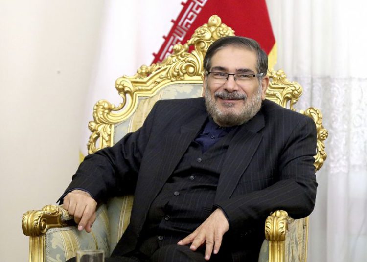 El secretario del Consejo Supremo de Seguridad Nacional de Irán, Ali Shamkhani, en Teherán, Irán, 17 de enero de 2017. (Ebrahim Noroozi / AP)