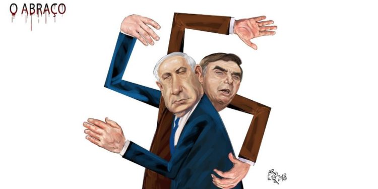 Judíos de Brasil demandan a caricaturista por dibujo del “abrazo nazi”