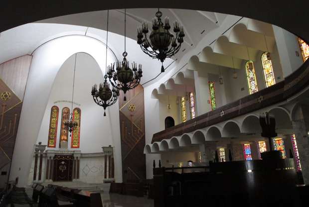 Gran Sinagoga Tiféret Israel, la sinagoga más antigua de Caracas, en el diminuto barrio central de Mariperez.