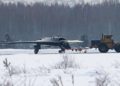 Nuevo avión de ataque no tripulado furtivo de Rusia visto en Novosibirsk