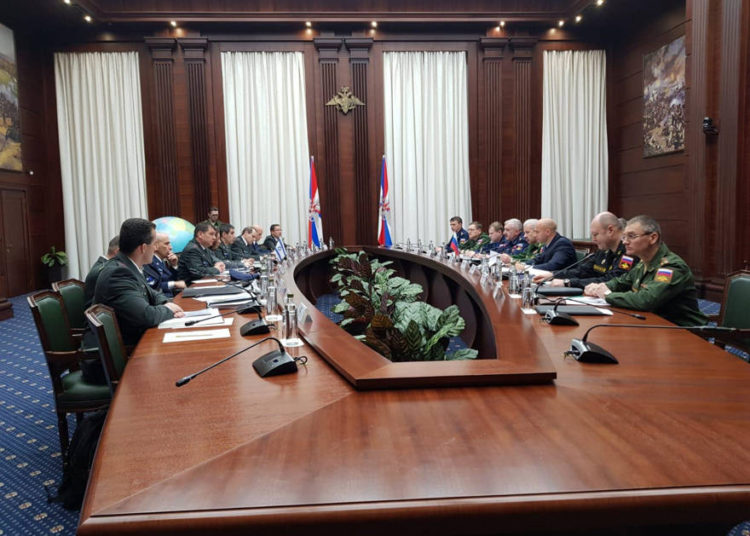 Las delegaciones militares israelíes y rusas se reúnen en Moscú, Rusia, 12 de diciembre de 2018 (Unidad de Portavoces de la FID)