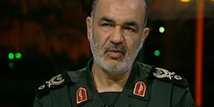 Comandante adjunto del IRGC, Hossein Salami. (Captura de pantalla de YouTube)