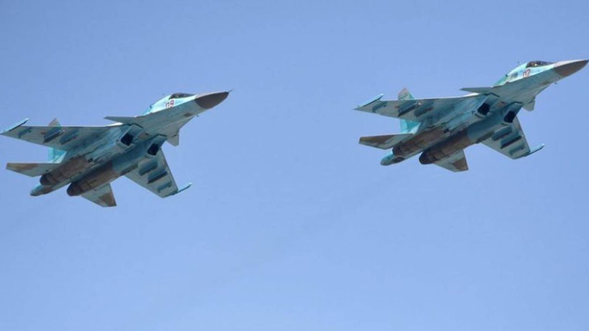 Dos cazas Su-34 de Rusia colisionaron en pleno vuelo sobre el mar de Japón
