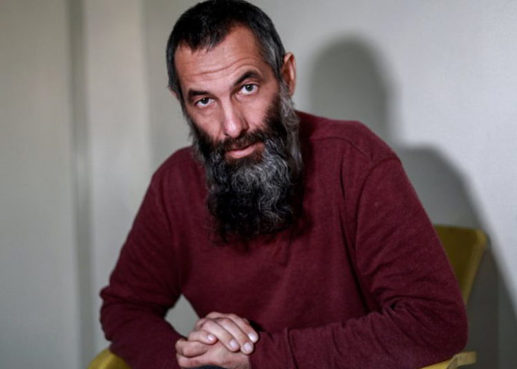 Alexandr Ruzmatovich Bekmirzaev, ciudadano irlandés bielorruso, naturalizado y naturalizado de 45 años de edad que fue detenido junto con otros cuatro yihadistas extranjeros supuestos por las Fuerzas Democráticas Sirias (SDF), 11 de enero de 2019. (Delil Souleiman / AFP)
