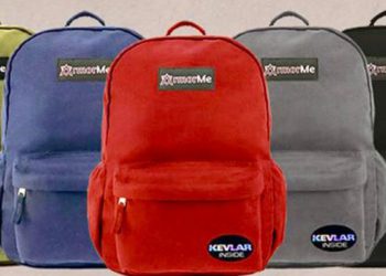 Las mochilas de armorMe. Foto: ArmorMe