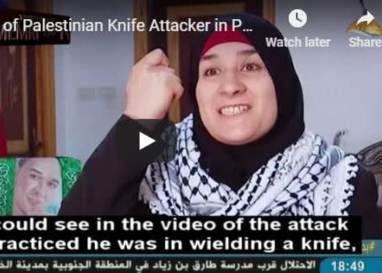 La madre elogia a su hijo terrorista .. (crédito de foto: captura de pantalla)