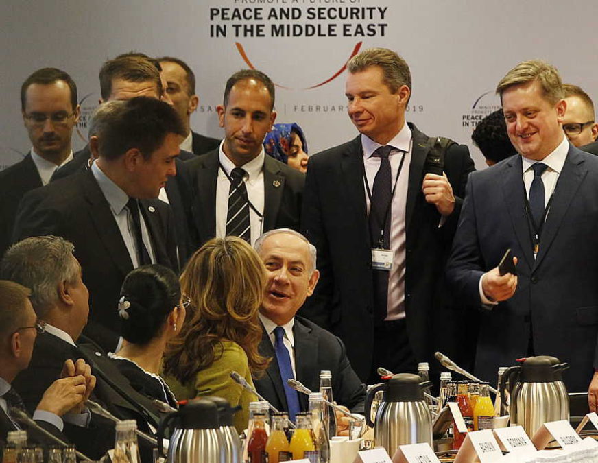 Netanyahu en Varsovia: para los líderes árabes, Irán es una amenaza más urgentemente que los palestinos