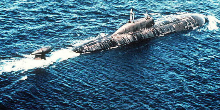 Un submarino ruso de la clase Akula