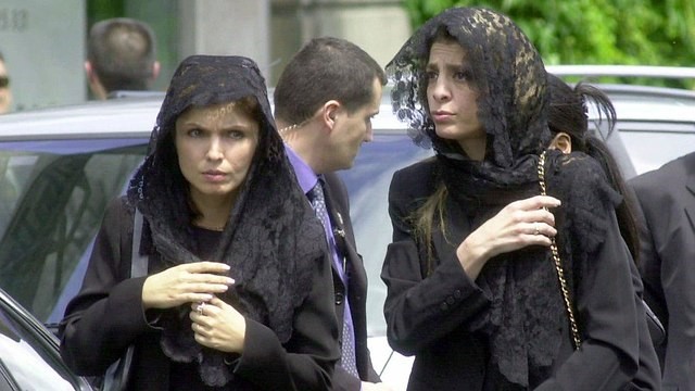 El funeral de la princesa Leila en París, junio de 2001 (Foto: AP)
