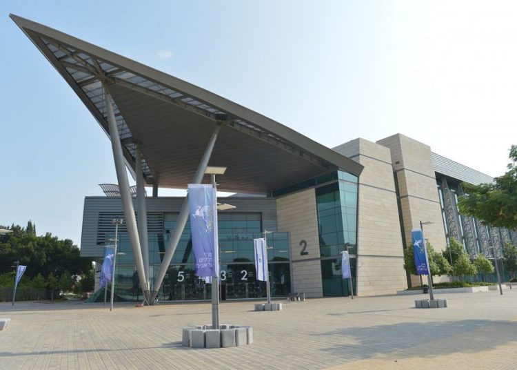 Vista del edificio en el recinto ferial Expo Tel Aviv, donde se celebrará el concurso de canciones de Eurovisión 2019, que se verá el 13 de septiembre de 2018. (Flash90)