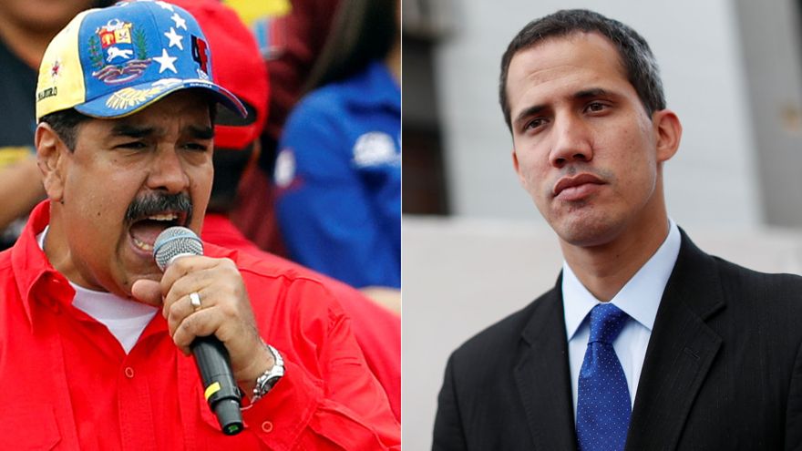 El presidente venezolano Nicolás Maduro y el líder opositor Juan Guaidó (Reuters)