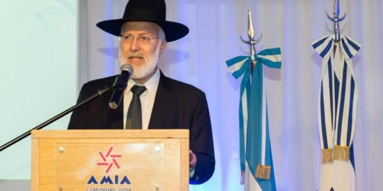 El rabino jefe de Argentina, Gabriel Davidovich. (cortesía de AMIA)