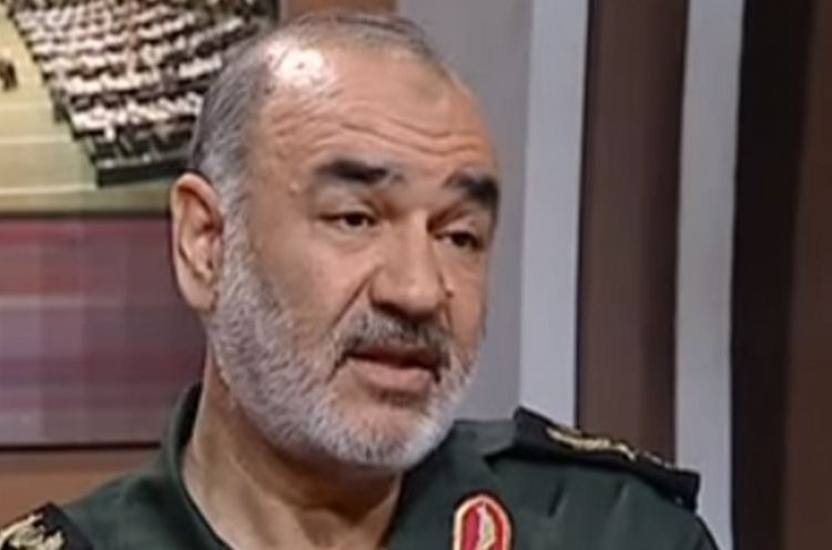 Bergantín. El general Hossein Salami, el segundo al mando del Cuerpo de la Guardia Revolucionaria Islámica. (Captura de pantalla de YouTube)