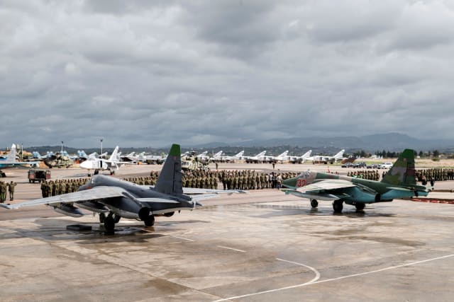 Tropas rusas en la base aérea de Hemeimeem en Siria, 15 de marzo de 2016 - Vadim Grishankin, AP