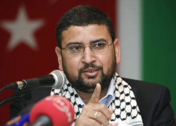 El portavoz de Hamas, Sami Abu-Zuhri. (Crédito de la foto: REUTERS / OSMAN ORSAL)