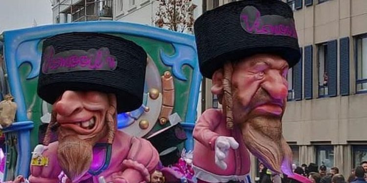 Carnaval de Bélgica duplicará aún más sus elementos antisemitas