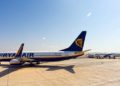 La aerolínea irlandesa Ryanair llega al aeropuerto en la ciudad de Eilat, sur de Israel, el 9 de noviembre de 2015. Foto de Flash90.