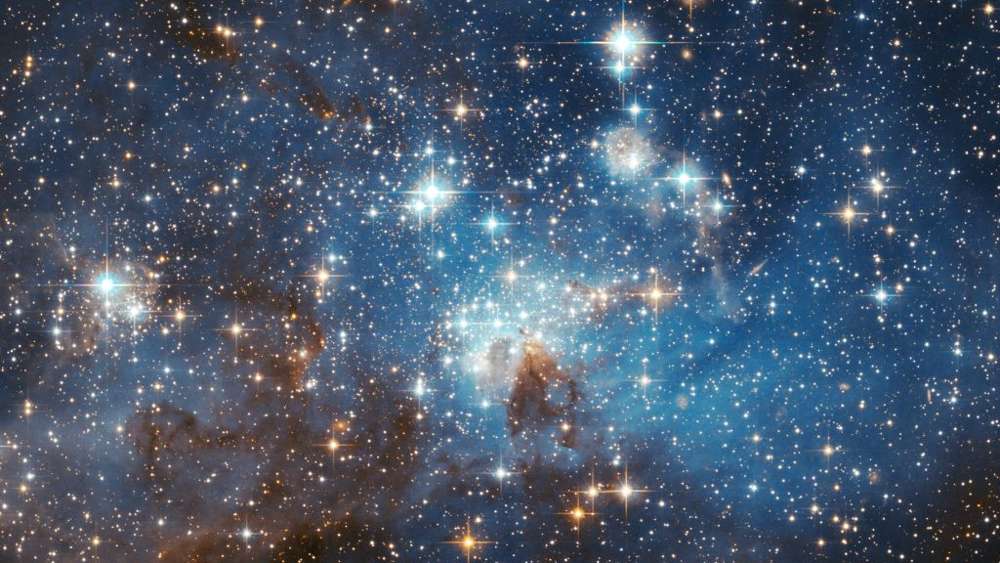 LH 95 guardería estelar en la Gran Nube de Magallanes. (NASA / HubbleSite / dominio público)