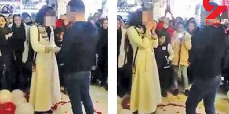 Pareja arrestada en Irán tras propuesta de matrimonio en público