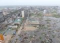 Vista aérea de Tengani, Nsanje, Malawi, afectada por las inundaciones debido a las lluvias incesantes del 5 al 9 de marzo de 2019. Foto: Noticias de la ONU.
