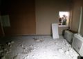 Casa en Sderot dañada por el lanzamiento de cohetes de Gaza