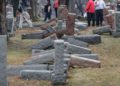 Derribó lápidas judías después del vandalismo del fin de semana en Chesed Shel Emeth / Reuters