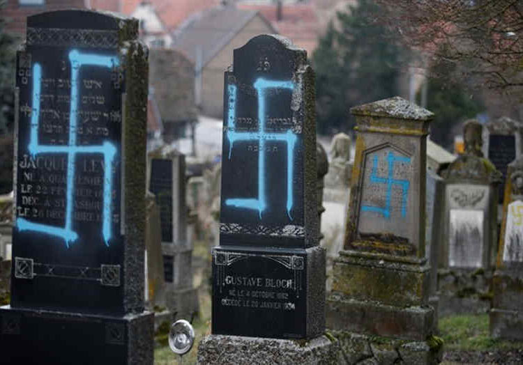 Cementerio judío profanado en el suroeste de Francia