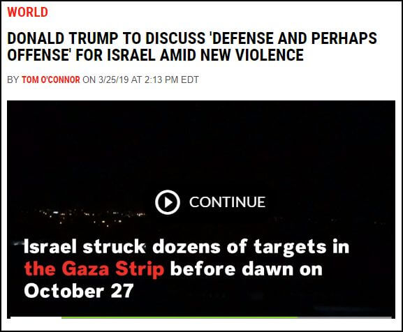 Video de Newsweek: "Israel golpeó decenas de objetivos en la franja de Gaza antes del amanecer del 27 de octubre".