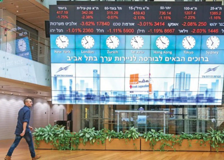 Bolsa de Tel Aviv cae junto a otros mercados mundiales en medio del pánico por el coronavirus