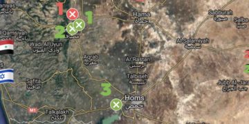 Análisis de imágenes satelitales de presunto ataque israelí en Siria el 12 de abril de 2019