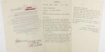 La 'nota de suicidio' de Hitler en subasta