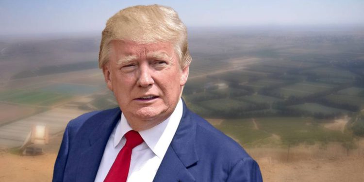 Vista clara de Trump sobre los Altos del Golán