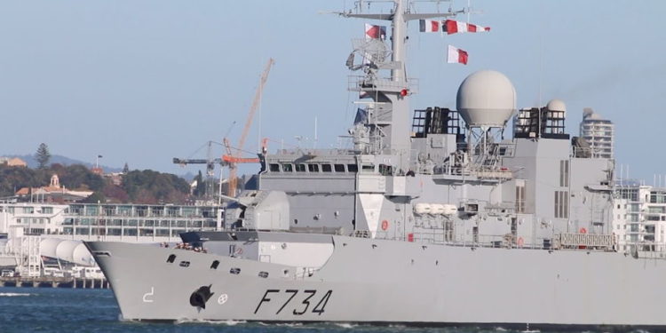 Marina de China interceptó buque de Francia en el Estrecho de Taiwán