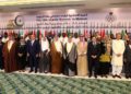 Los ministros de asuntos exteriores de los estados árabes e islámicos posan para una foto de familia durante una reunión de ministros de asuntos exteriores islámicos y árabes en Jeddah el 30 de mayo de 2019 (BANDAR ALDANDANI / AFP)