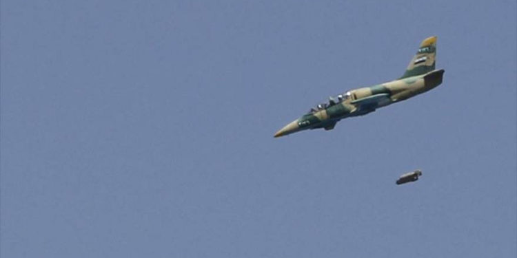 Fuerza Aérea Siria realiza gran movilización para llevar a cabo ataques en Idlib y Hama