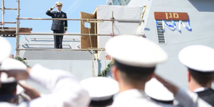 Marina de Israel inaugura la primera corbeta Sa’ar 6 llamada INS Magen