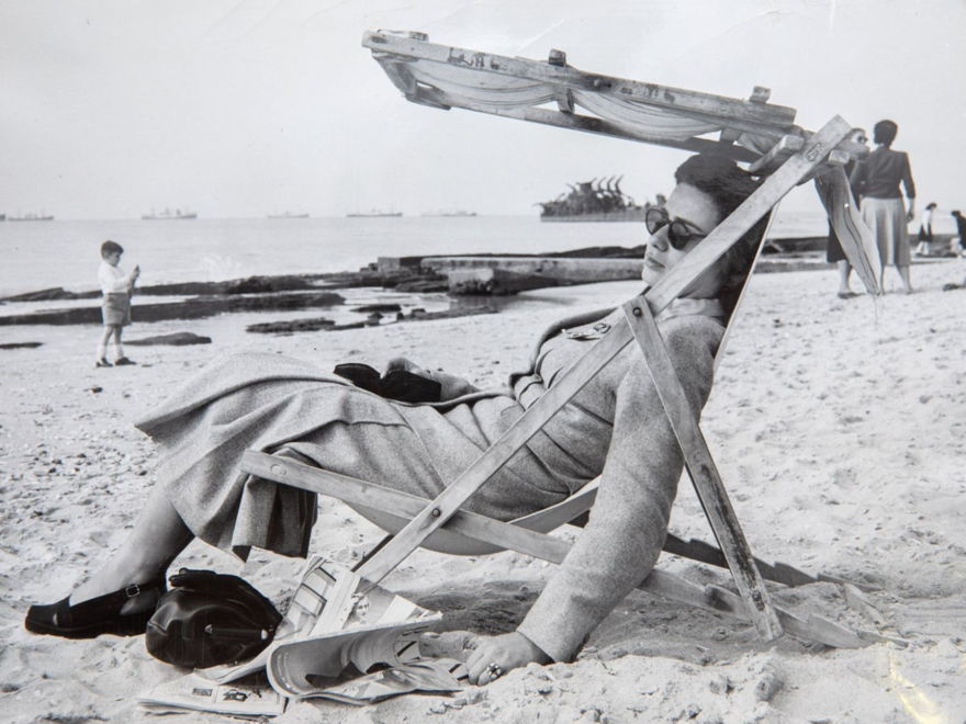 Playa de Tel Aviv, 26 de marzo de 1949. EF Ilani / ACME.