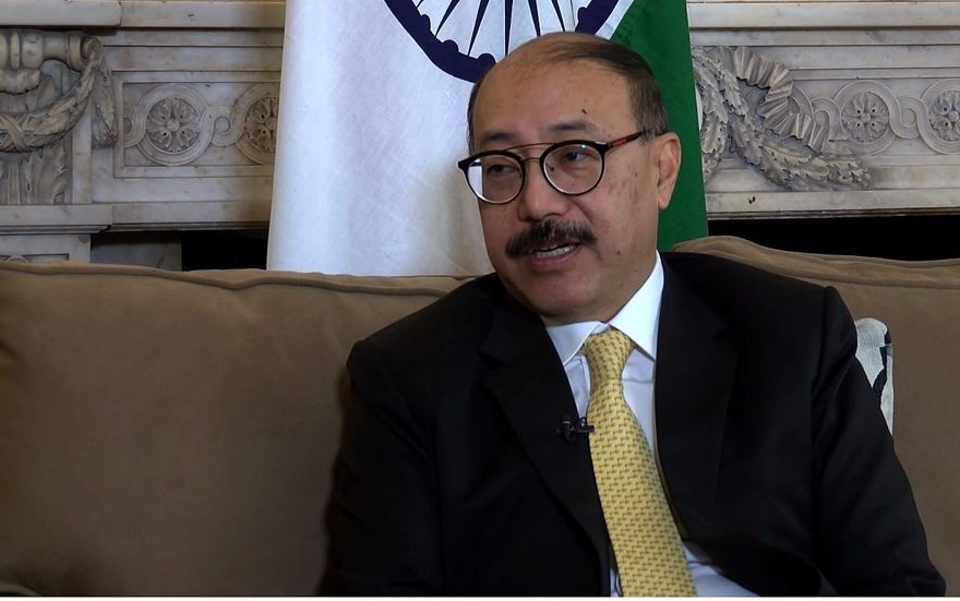 Captura de pantalla del video del embajador de India en EE. UU., Harsh Vardhan Shringla. (Youtube)