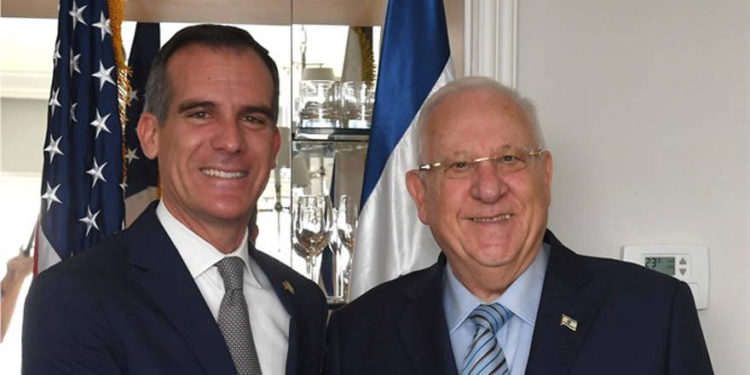 Alcalde de Los Ángeles respalda el traslado de la Embajada de Estados Unidos a Jerusalem