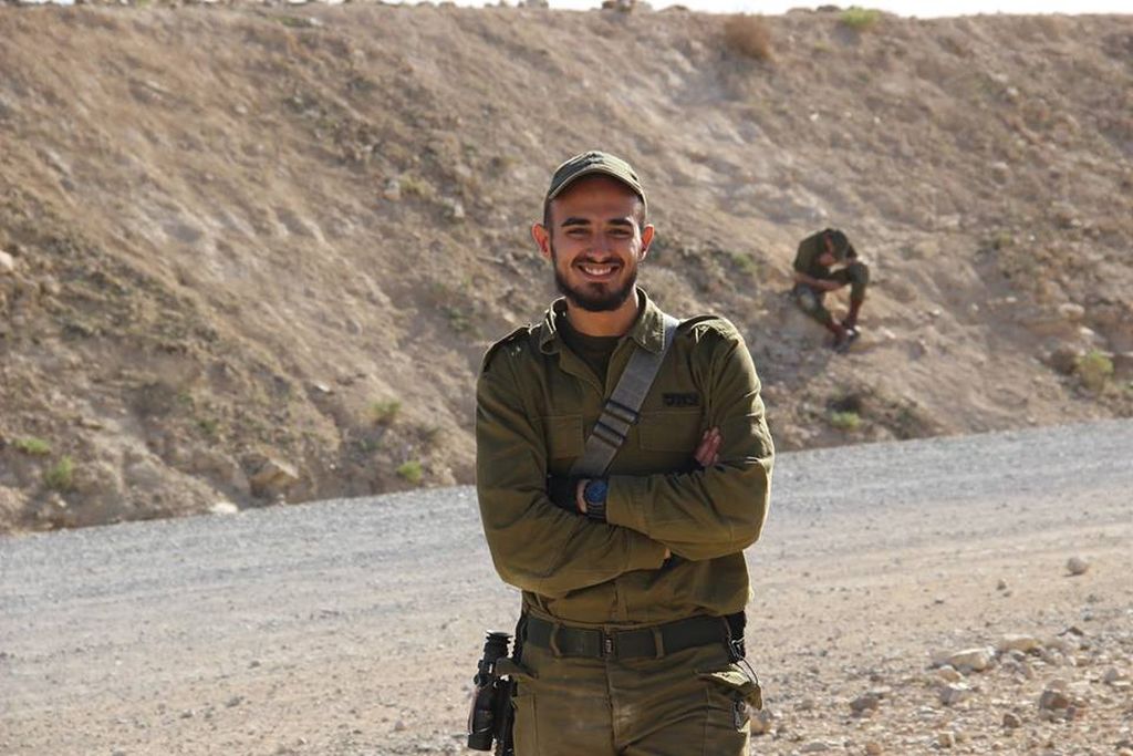 Yahya en la frontera con Gaza. Posteó esta foto el 8 de abril.